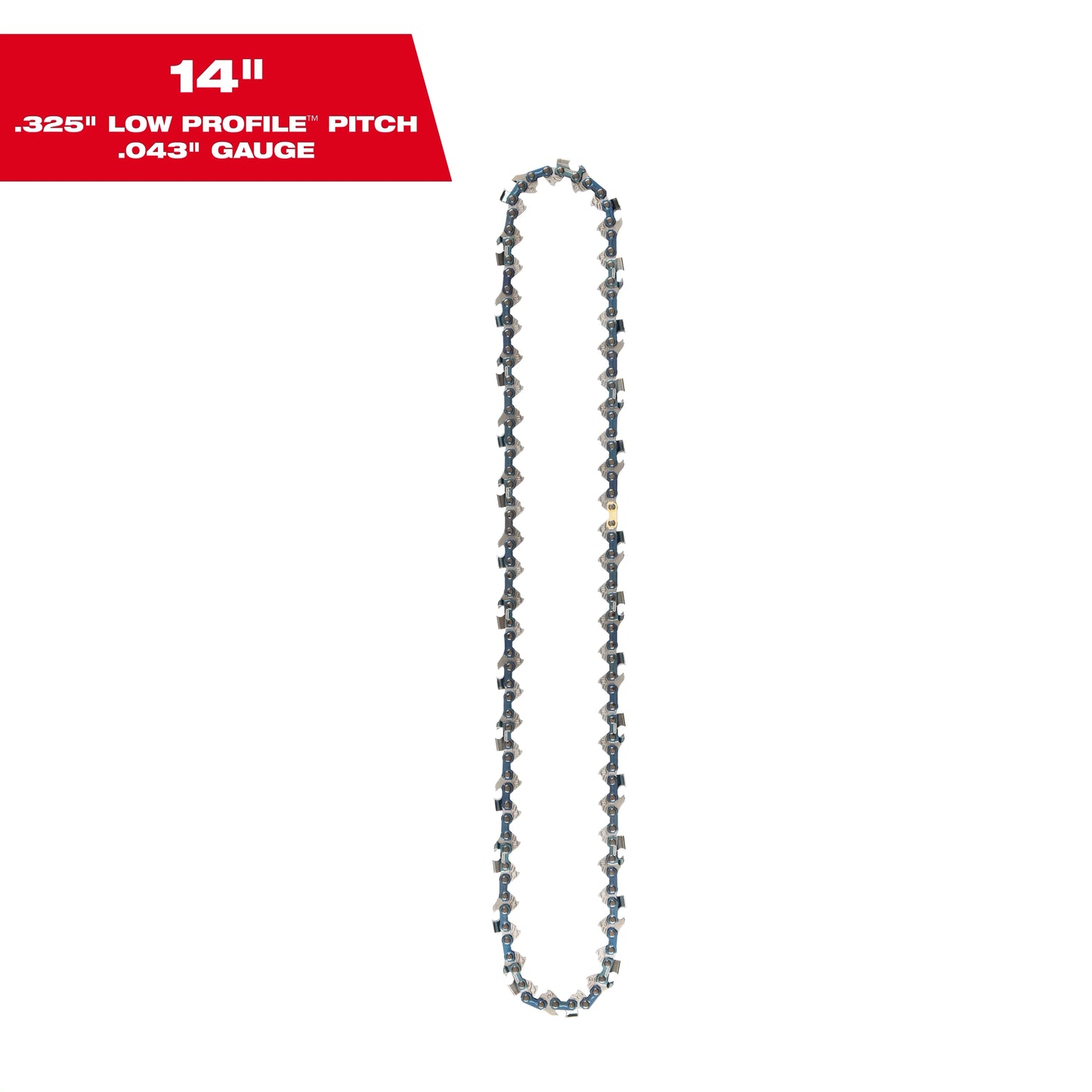 Milwaukee Tool 49-16-2744 14" .325" LOW PROFILE™ Pitch, .043" Gauge Saw Chain, 1 EA