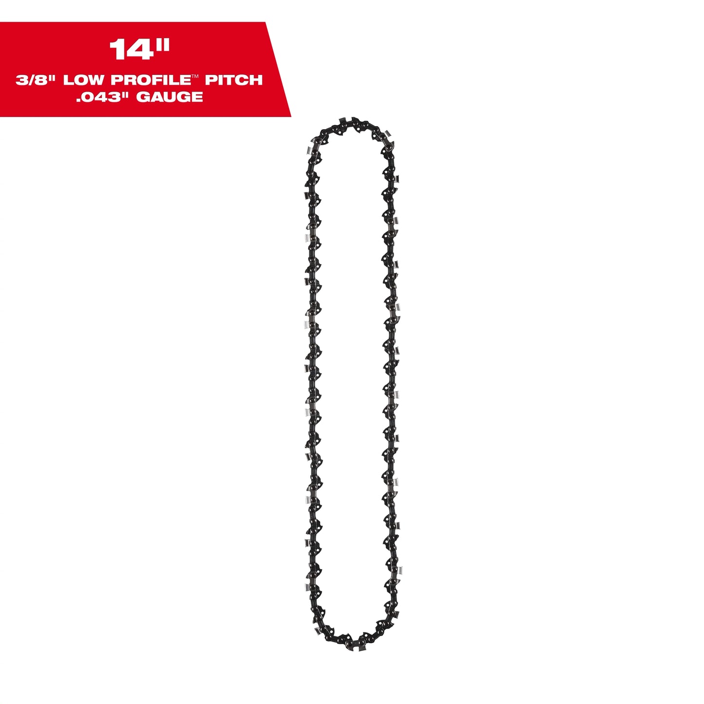 Milwaukee Tool 49-16-2749 14" 3/8" LOW PROFILE™ Pitch, .043" Gauge Saw Chain, 1 EA