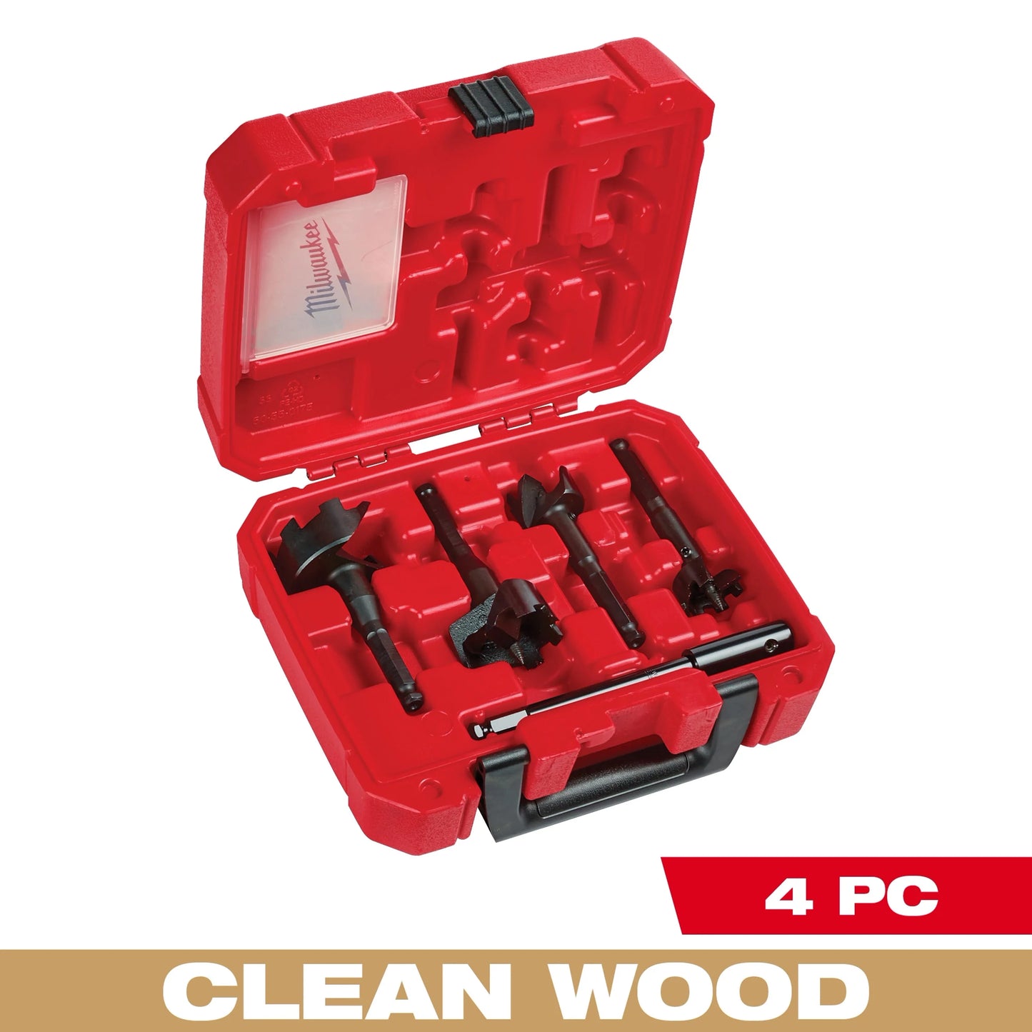 Milwaukee Tool 49-22-0135 Contractor's Selfeed Bit Kit (4 PC), 1 KIT