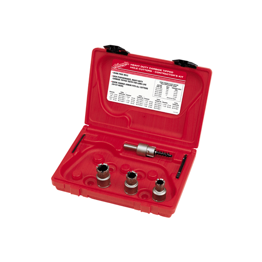 Milwaukee Tool 49-22-8200 5PC Quick Change Steel Plate Carbide Hole Cutter Set, 1 ST