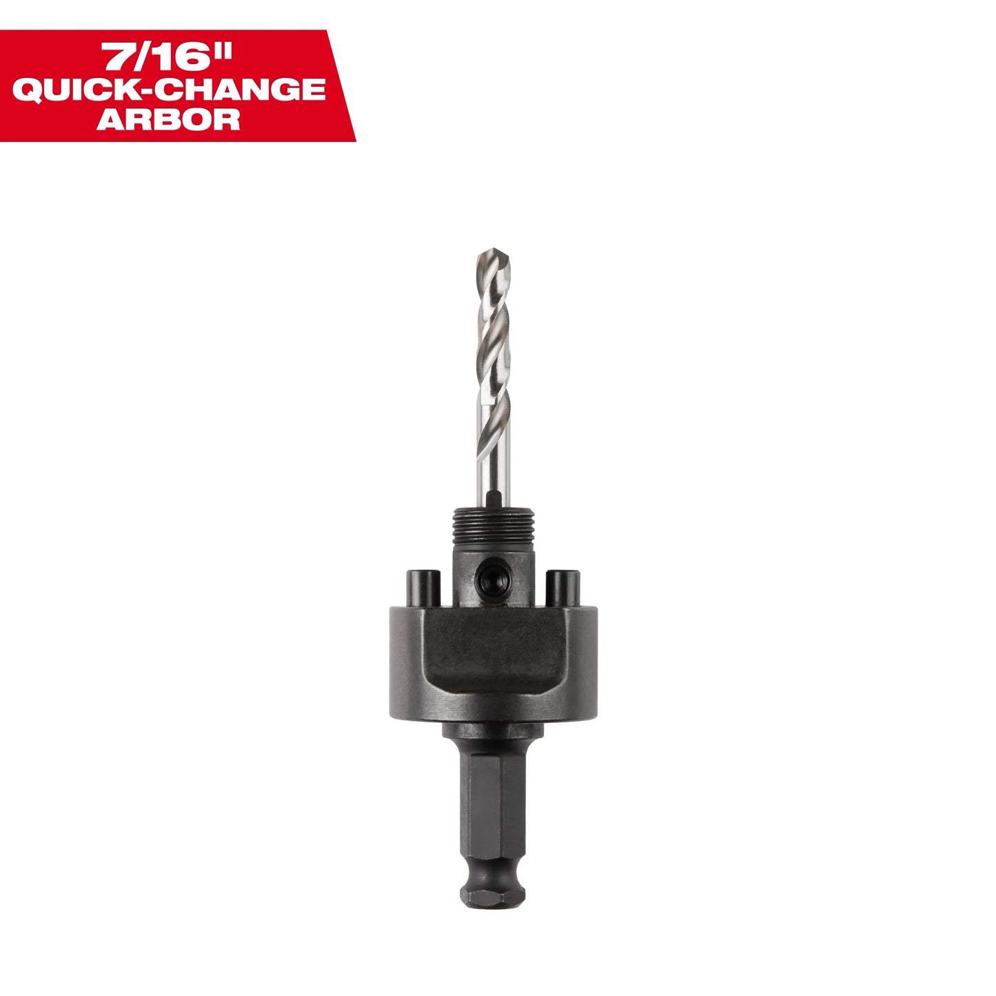 Milwaukee Tool 49-56-7240 Large Thread Pull-Back Arbor, 7/16" Shank, 1 EA