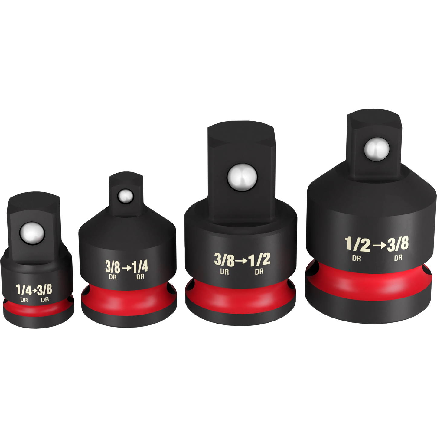 Milwaukee Tool 49-66-6742 SHOCKWAVE™ Impact Duty 1/4"-1/2"Drive Adapter Set, 1 ST