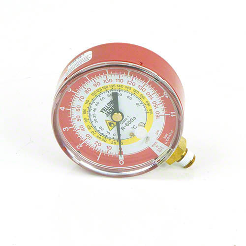 Yellow Jacket 49149 3-1/8", red pressure, bar/psi, R-600a/600/290 gauge (°C)Â
