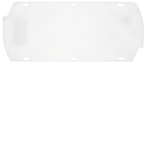MCR Safety 494800 Safety Face Shield Double Matrix Replacement Window Clear Impact Resistant PETG Material 7 Inches x 16.75 Inches .042 Inches Thickness (1 EA)