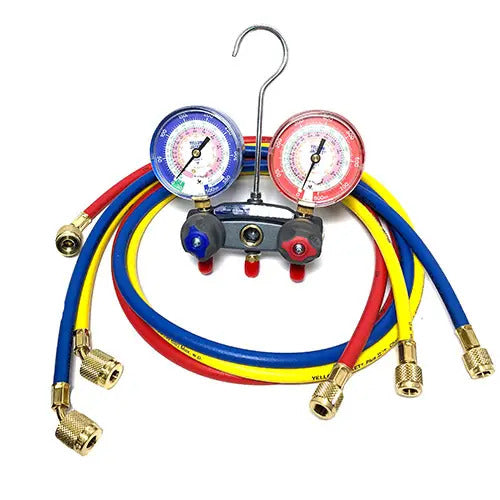 Yellow Jacket 49801 With 60" PLUS II SealRight RYB, R/B gauges, psi, R22/404A/410A, °F
