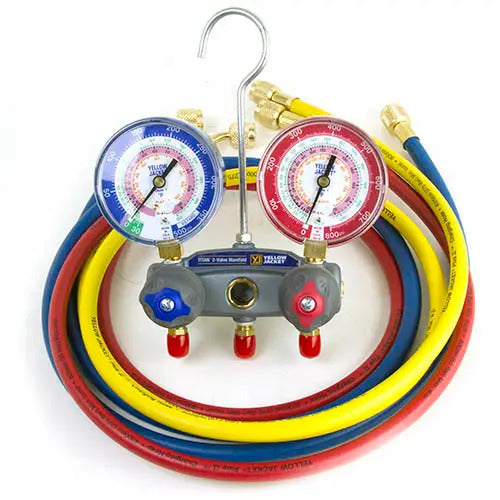 Yellow Jacket 49867 With 60" PLUS II RYB, R/B gauges, psi, R22/404A/410A, °F