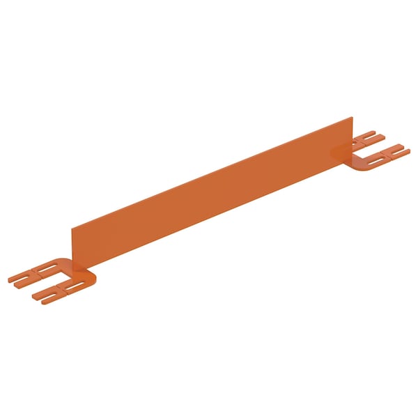 Vestil VDKR-3-TB-OR TOEBOARD FOR PIPE SAFETY RAILING 36 INCHES ORANGE