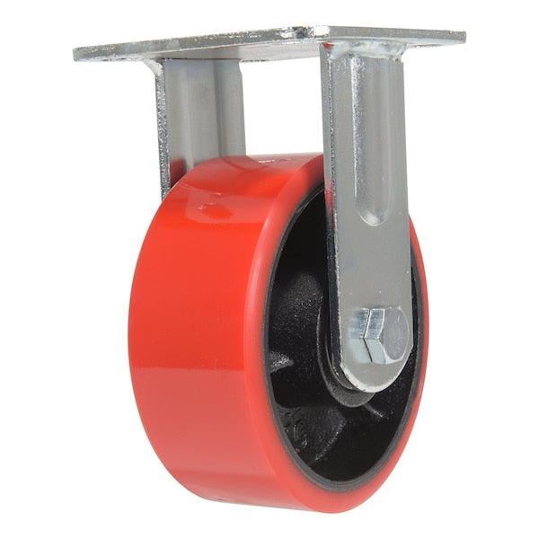 Vestil CST-VE-5X2PU-R Polyurethane Rigid Caster 5 In. Diameter x 2 In. Width 990 Lb. Capacity Orange