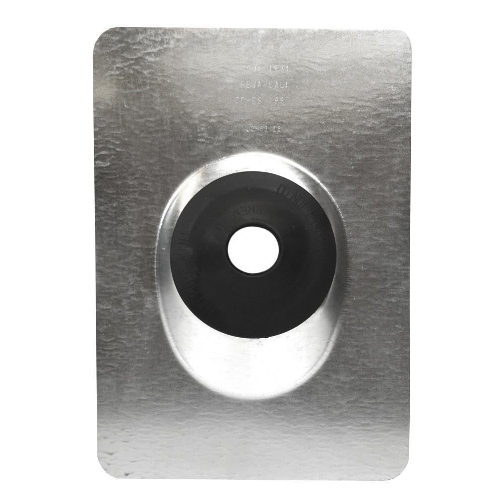 Jones Stephens R40300 3" Galvanized Roof Flashing with 10-3/4" x 14-1/2" Flange