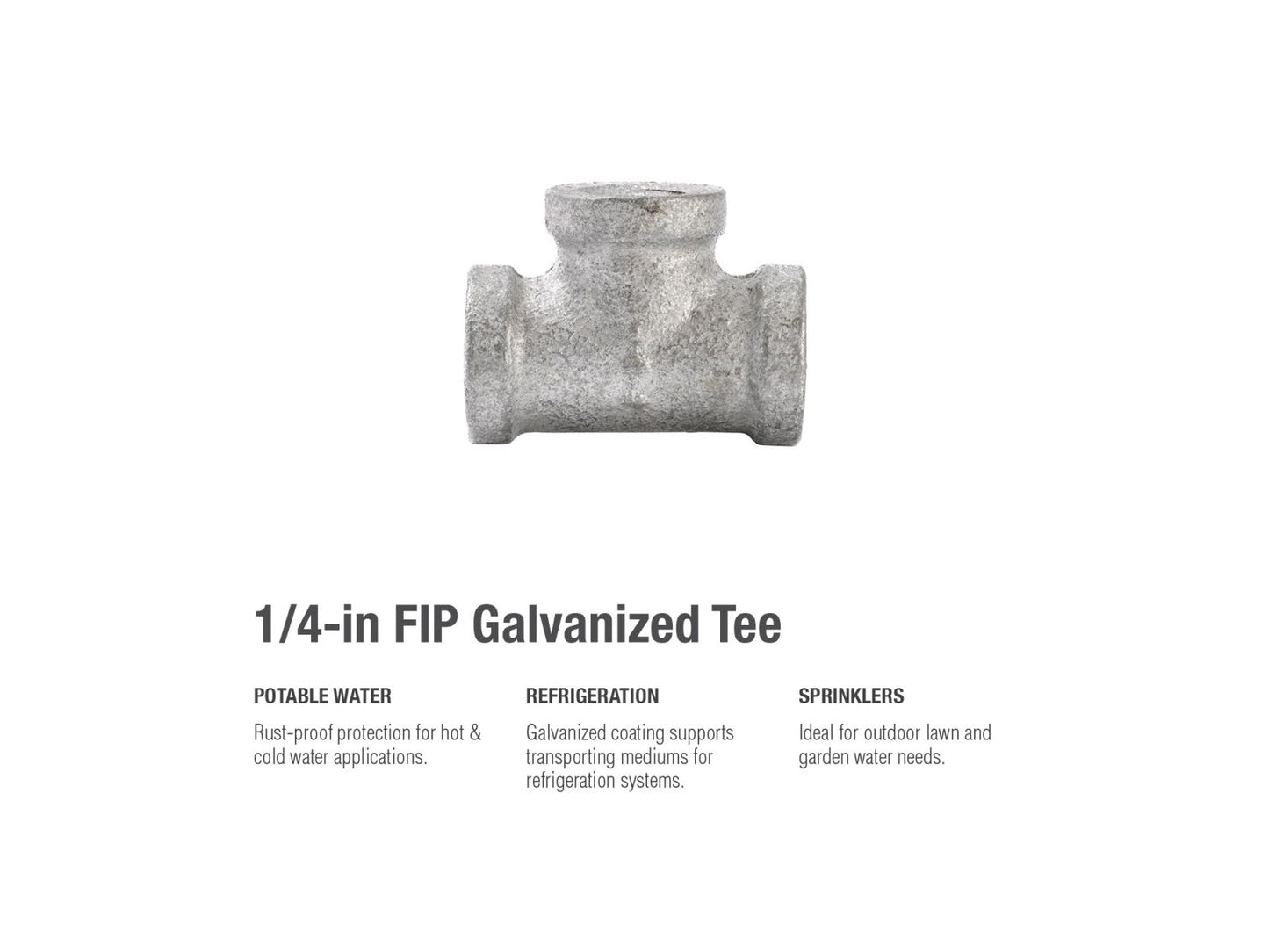 B&K Products 510-601Hn 1/4" Tee