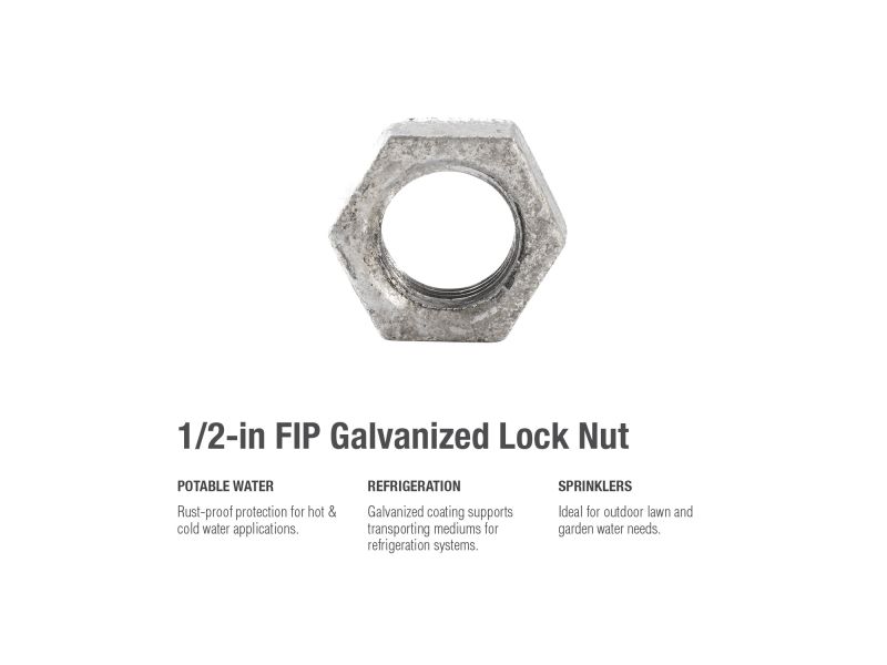 B&K Products 510-903 1/2" Lock Nut