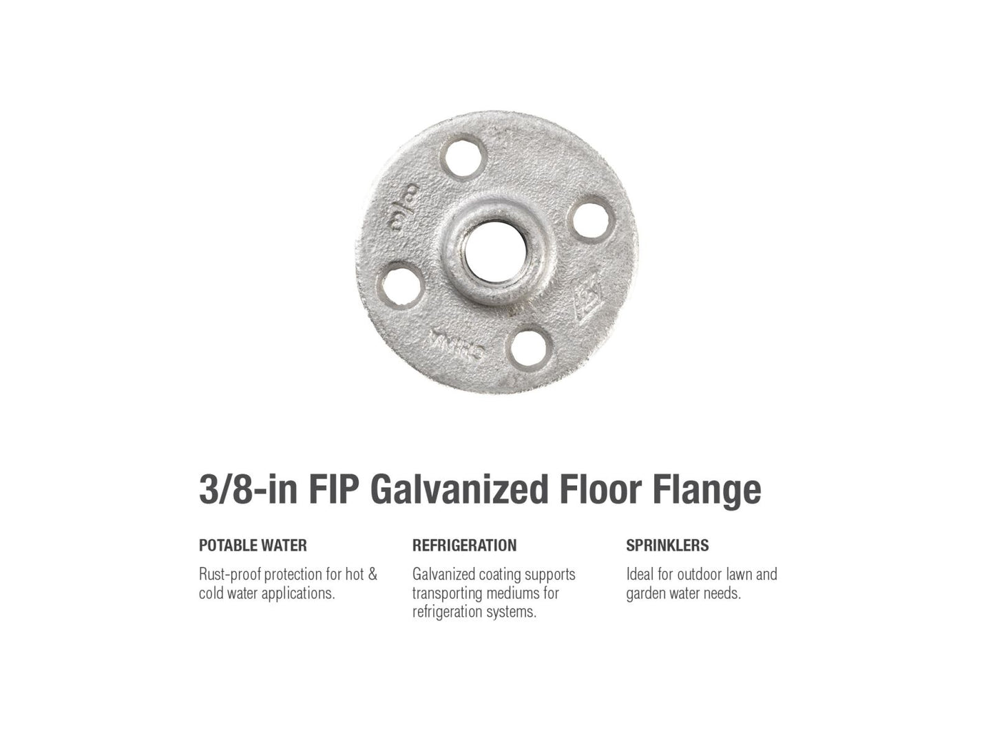 B&K Products 511-602 3/8" Floor Flange