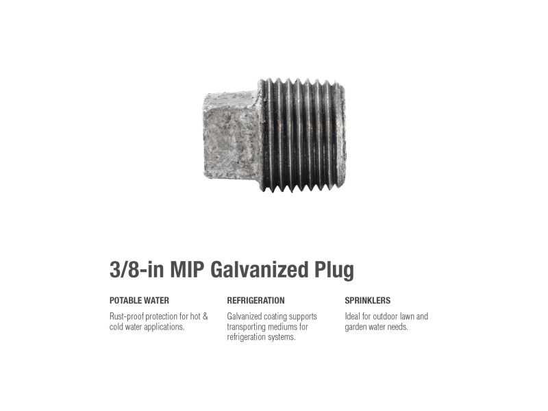 B&K Products 511-802Hp 3/8" Square Head Plug