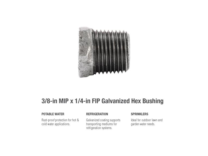 B&K Products 521-921Hn 3/8 X 1/4 Hex Bushing