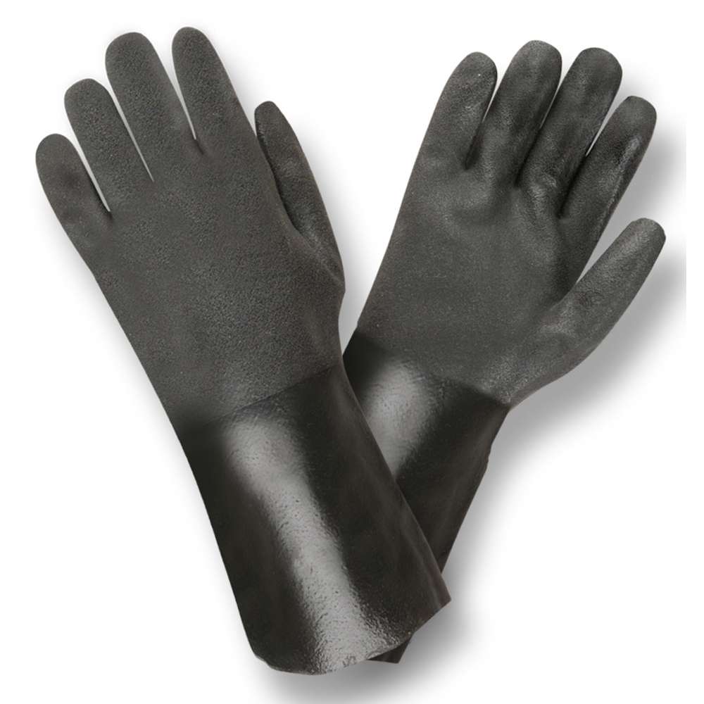 Cordova Safety 5114SI Supported, PVC, Double Dipped, Sandpaper, 14 Inch