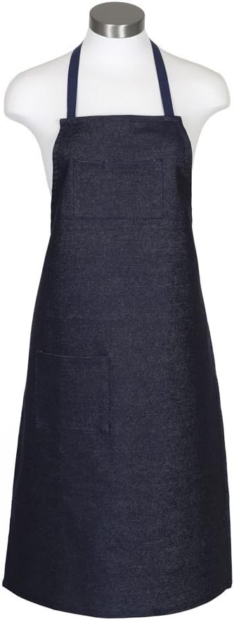 Delta Plus WEL18004ID F4 Denim Shop Apron, 100% Cotton Denim 36" L x 24" W