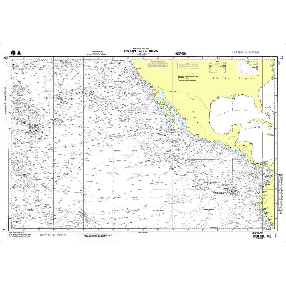 Paradise Clay NGA_51 NGA Chart Eastern Pacific Ocean