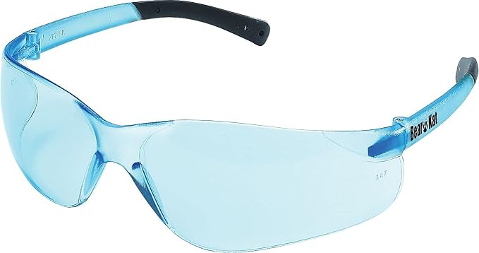 MCR SAFETY BK113 Bearkat Safety Glasses Light Blue Lens