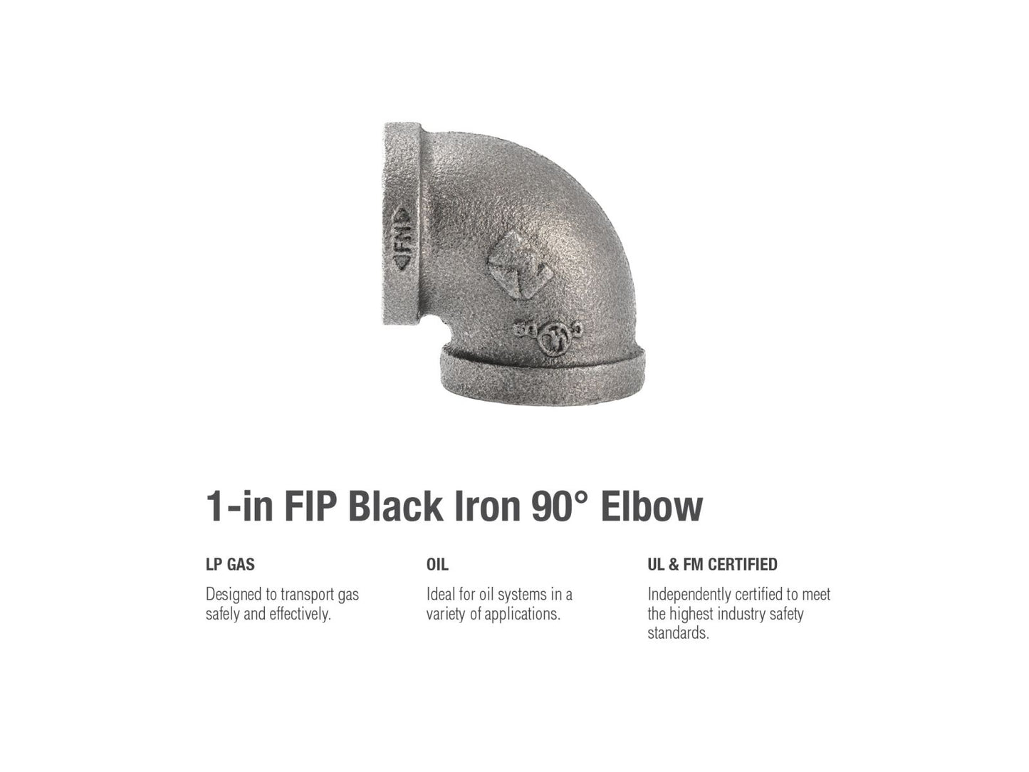 B&K Products 520-005Hn 1" Elbow 90