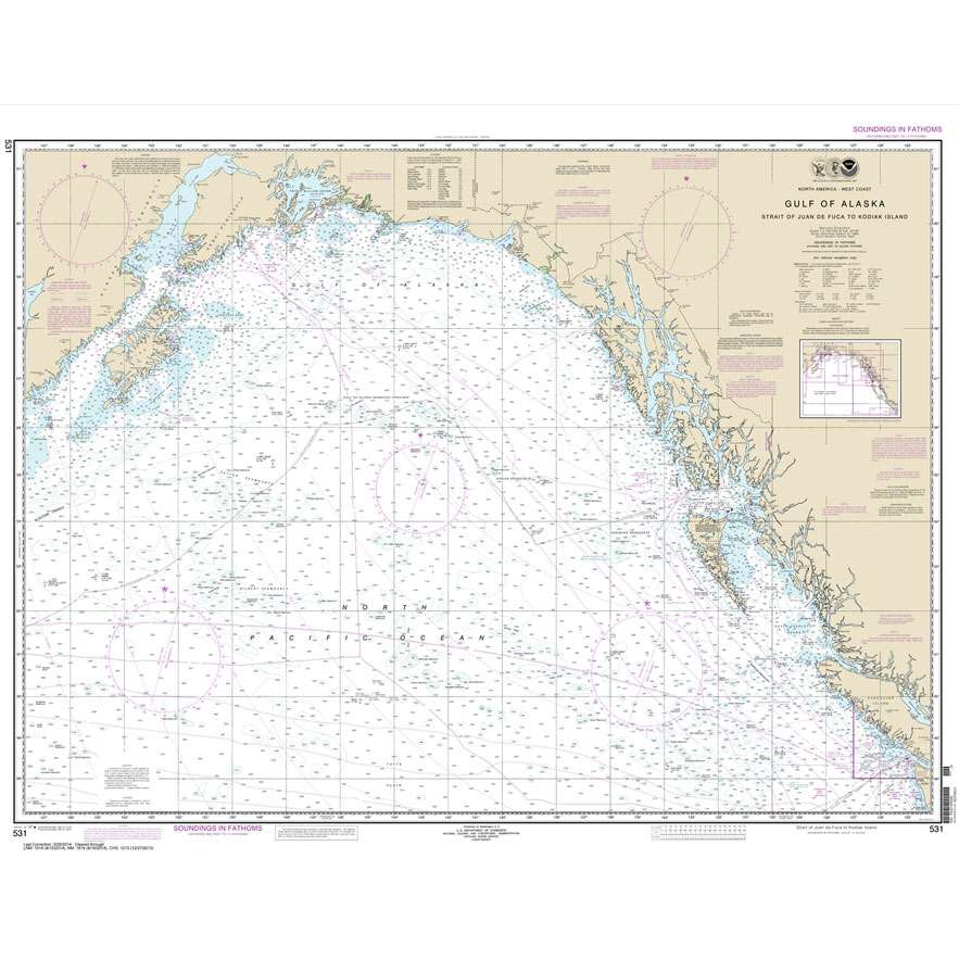 Paradise Clay NO_531 NOAA Gulf of Alaska Strait of Juan de Fuca to Kodiak Island
