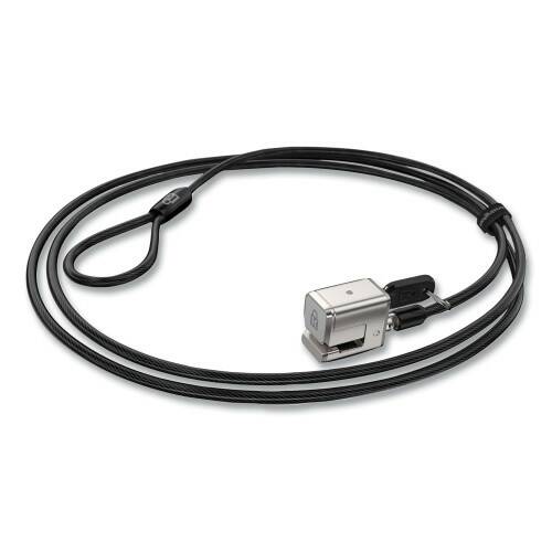 AbilityOne 5340016952543, Skilcraft Kensington Keyed Computer Lock For Surface Pro/Surface Go, 6 Ft, Black/Silver