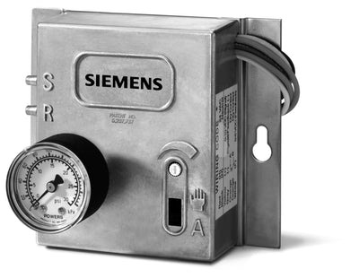 Siemens 545-113 ELECTRONIC-TO-PNEUMATIC TRANSDUCER, PANEL MOUNT, HAND-AUTO SW, OVERRIDE DIAL