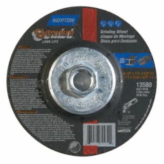 NORTON 66252843593 T27 4.5X1/4X5/8-11 Gem (1 EA)