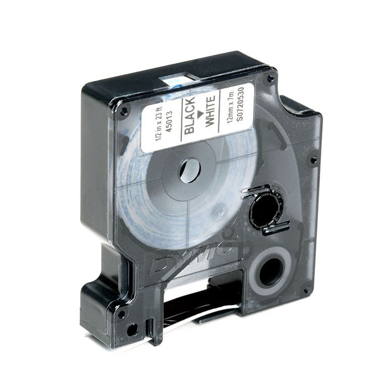 AbilityOne 7510016576746 DYMO SKILCRAFT LABEL TAPE BLACK ON WHITE 1/2