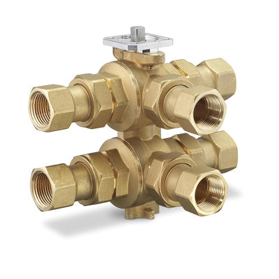 Siemens 599-10601-1.9-1.9 6W BALL VALVE 3/4", A=1.9CV, B=1.9CV, 58PSI CLOSE-OFF, FEMALE NPT