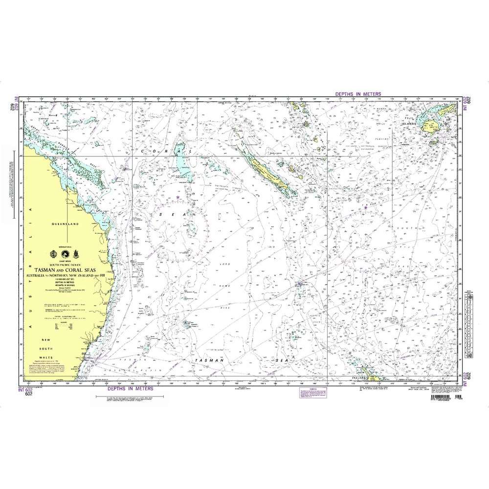 Paradise Clay NGA_602 NGA Chart Tasman and Coral Sea