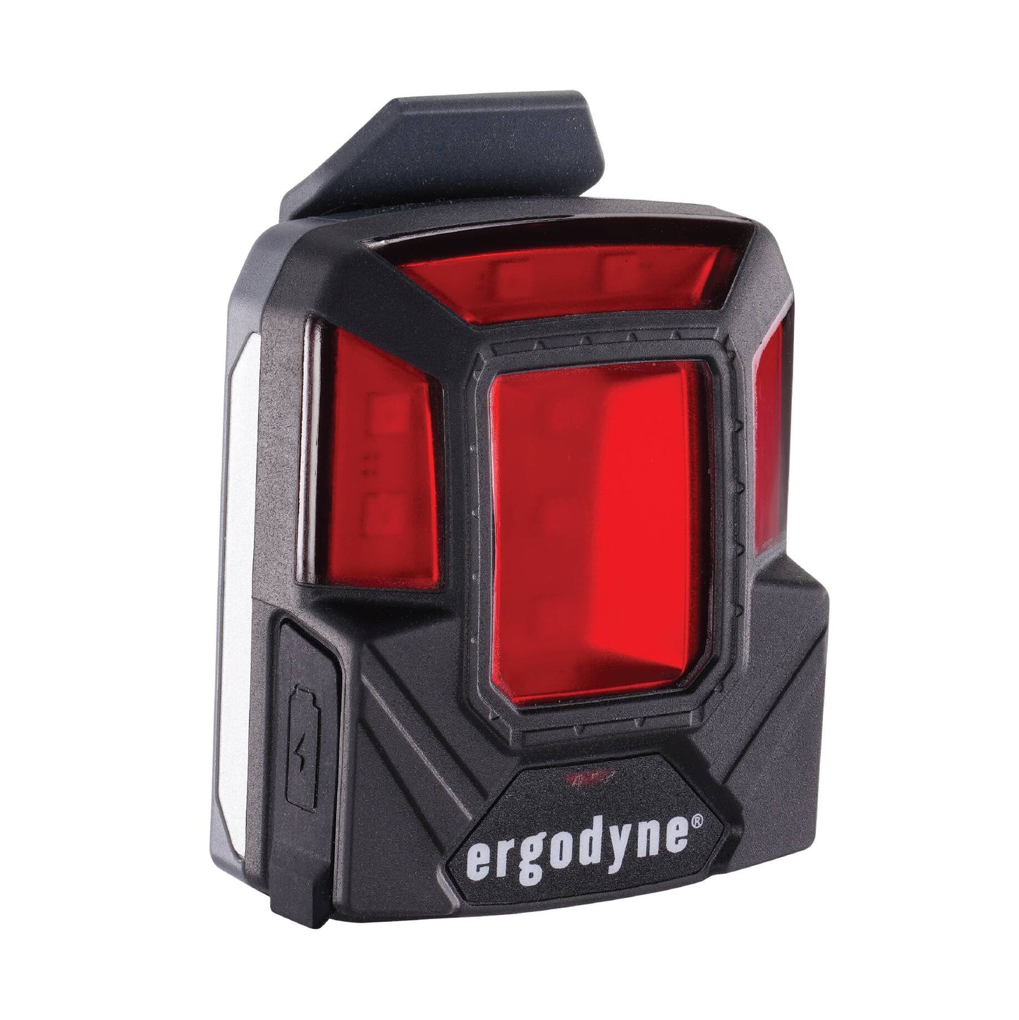 Ergodyne 60214 Skullerz 8993 Magnetic Rechargeable Headlamp and Red Beacon Light (Black)