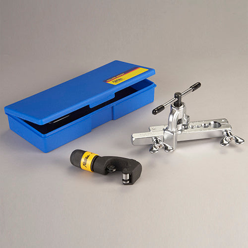 Yellow Jacket 60250 45° Flaring/cutting kit for 3/16" to 5/8" O.D. with 60210 flaring tool, 60101 cutter, case, instructions