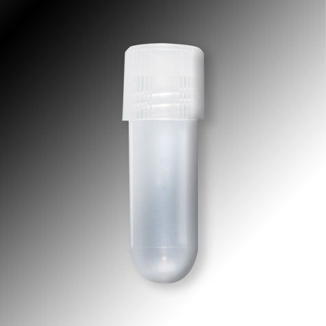 Globe Scientific 6031 Sample Tube 2mL External Threads PP Round Bottom