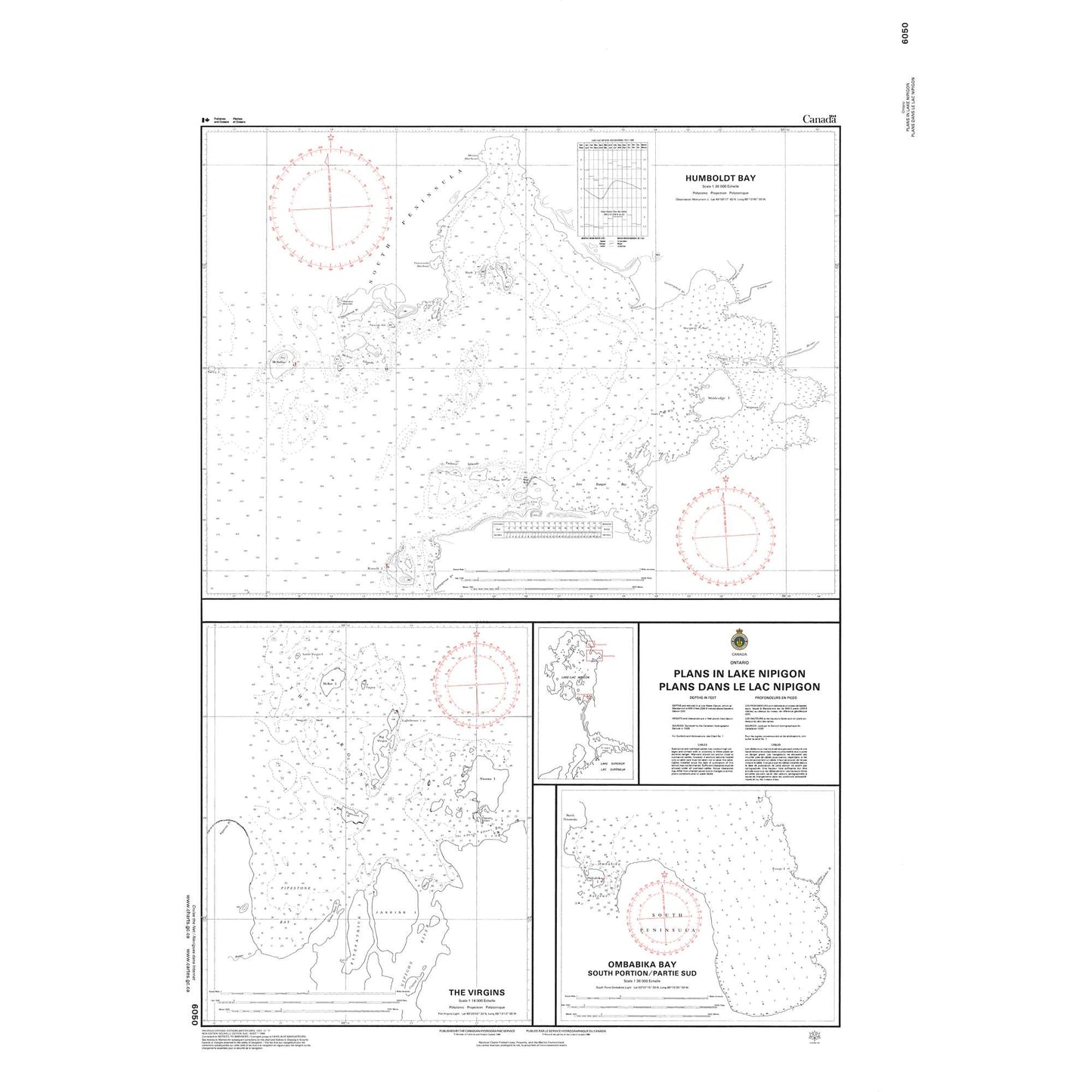 Paradise Clay CAN6050 CHS Chart Plans in Lake Nipigon / Plans dans le lac Nipigon