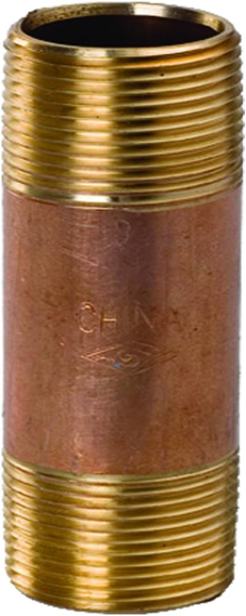 Everflow NPBR3845 3/8" x 4-1/2" Brass Nipple
