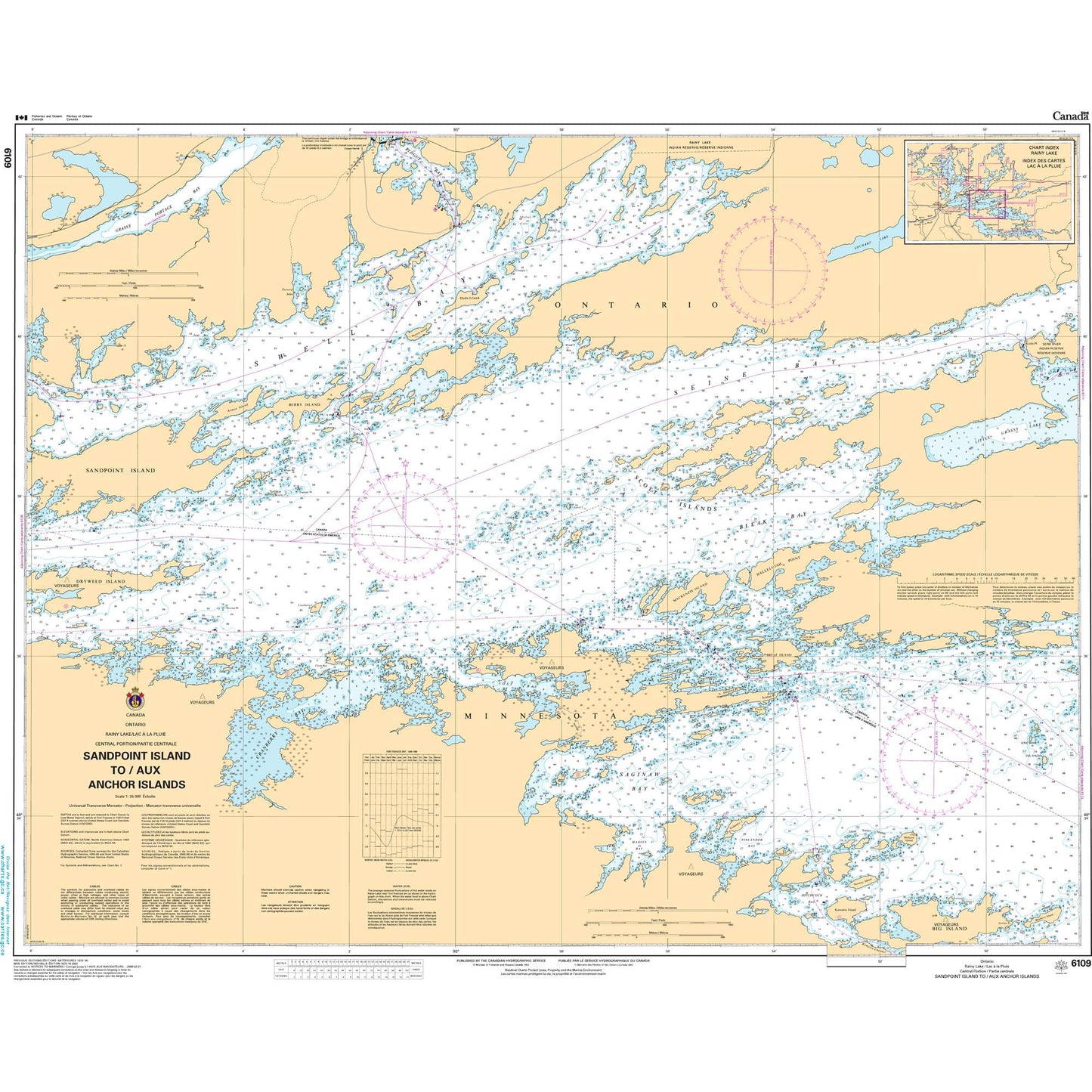 Paradise Clay CAN6109 CHS Chart Sandpoint Island to/aux Anchor Islands