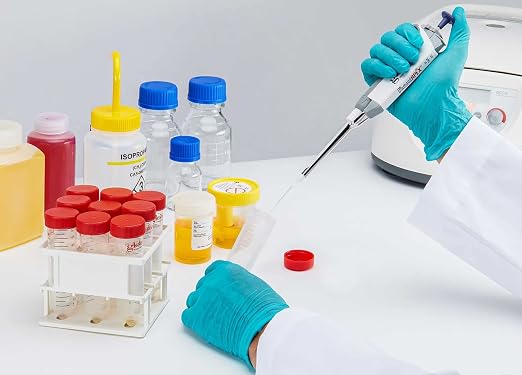 Globe Scientific 6256 Transport Tube 50mL with Attached Red Screw Cap PP Printed Graduations Conical Bottom Self-Standing STERILE 25/Bag 20 Bags/Unit