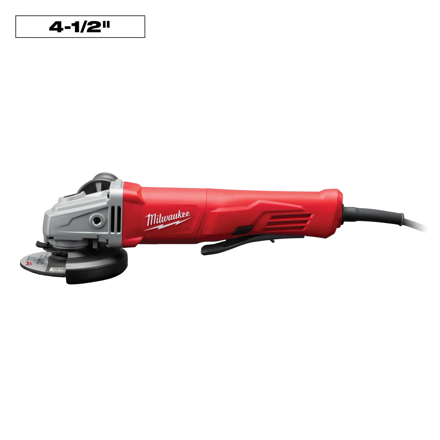 Milwaukee Tool 6142-30 11 Amp Corded 4-1/2 in. Small Angle Grinder with Lock-On Paddle Switch, 1 EA