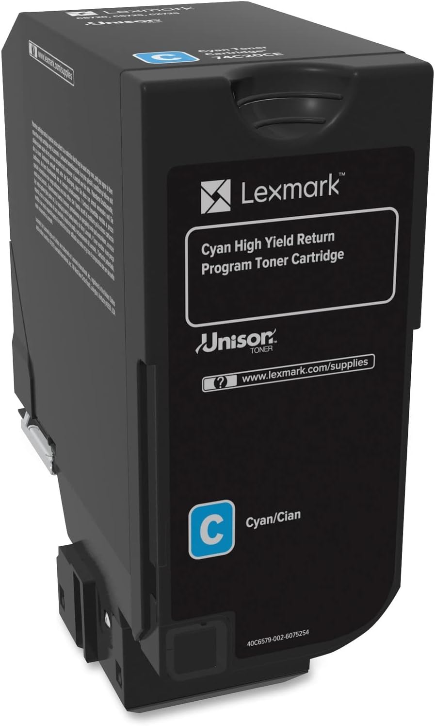 Lexmark LEX74C1HC0 Unison Original Toner Cartridge - Cyan - Laser - High Yield - 12000 Page