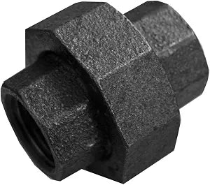 Jones Stephens B6570050 1/2" Black Iron Union