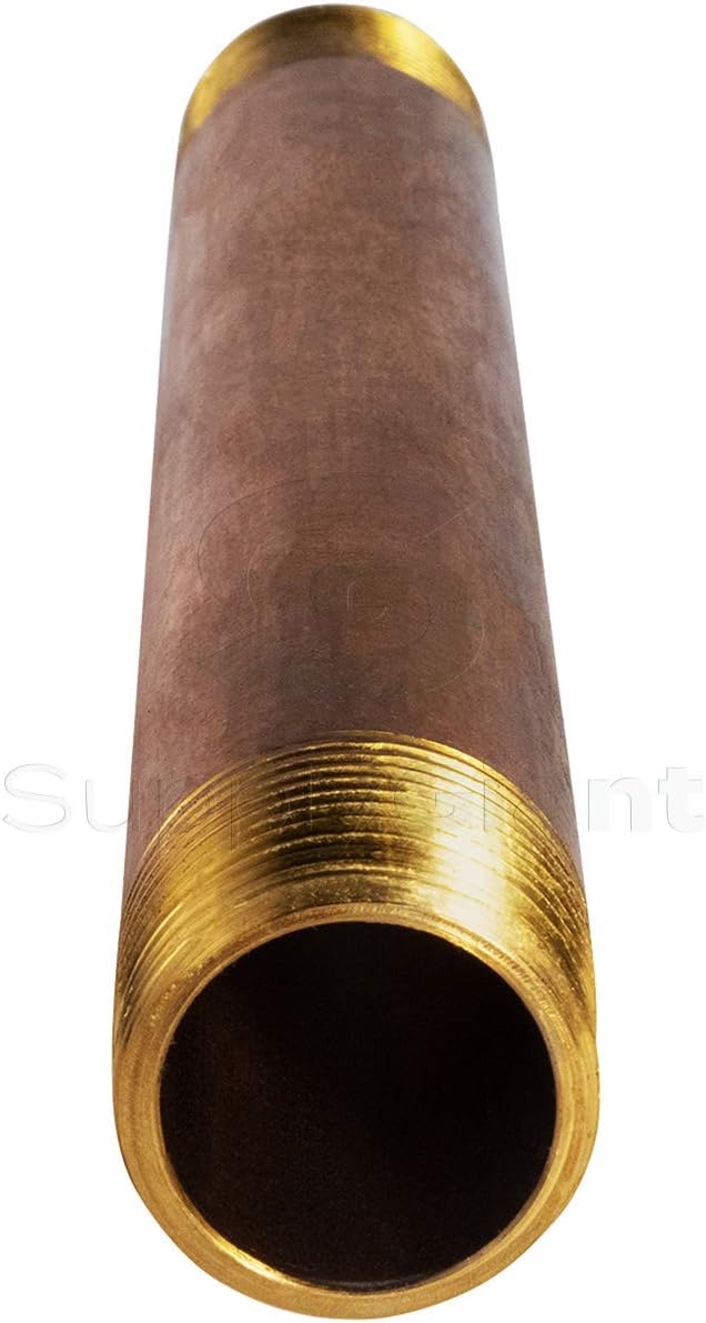 Everflow NPBR1080 1" x 8" Brass Nipple
