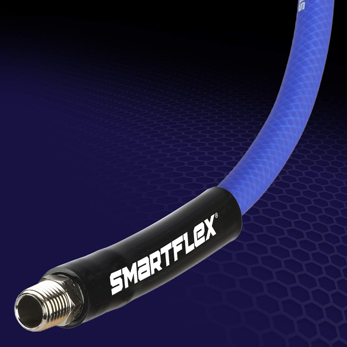 SmartFlex HSF3825BL2 Air Hose, 3/8" x 25', 1/4" MNPT Fittings