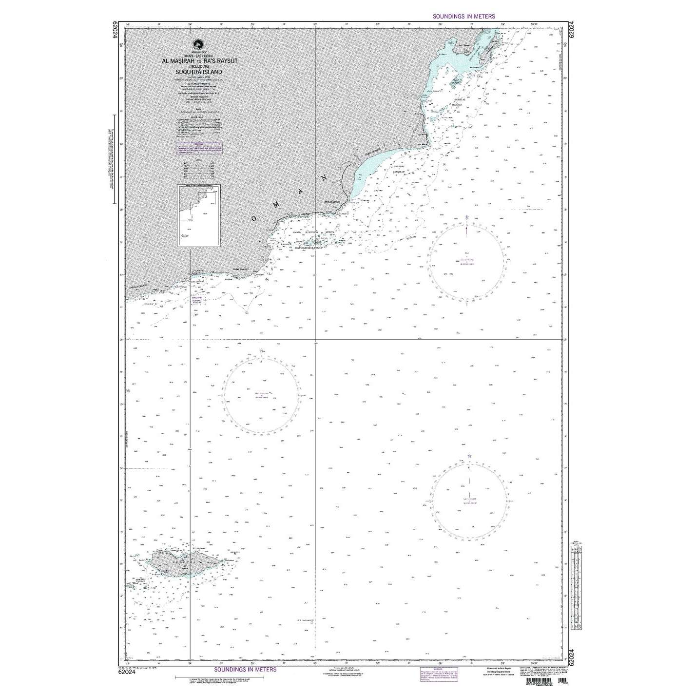 Paradise Clay NGA_62024 NGA Chart Al Masirah to Ra'S Raysut Including Suqutra Island
