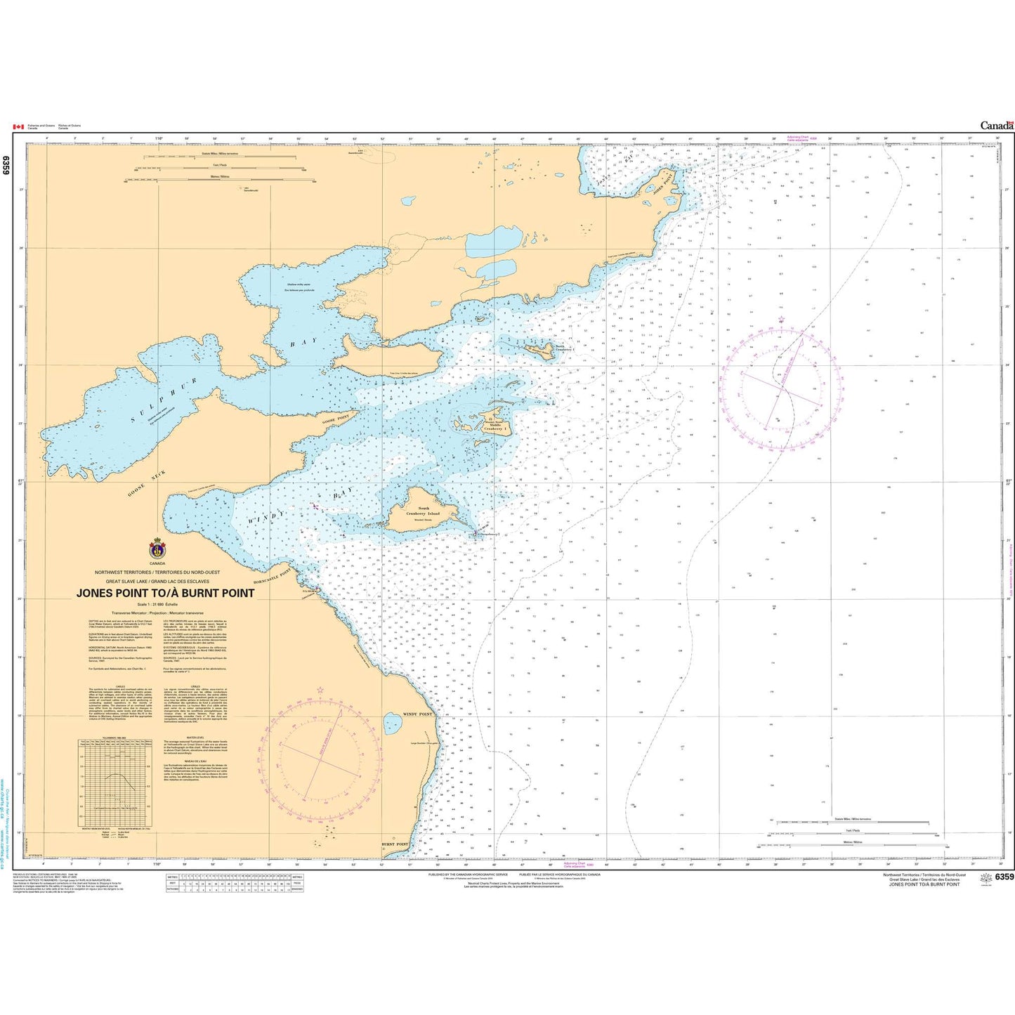 Paradise Clay CAN6359 CHS Chart Jones Point to/ Burnt Point