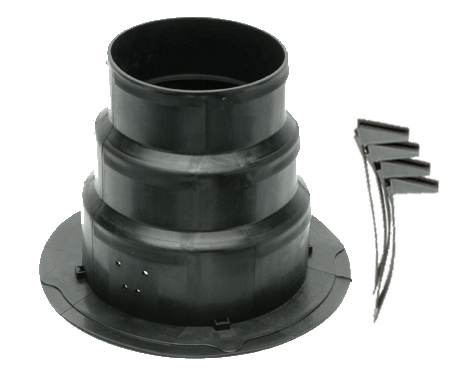 Havaco HT-3CCGRB-S1 3 WAY Capital Crown Square Ceiling Diffuser with Reducing Register Boot