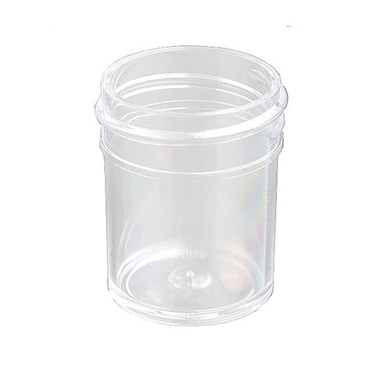 Globe Scientific 6380 Jar Wide Mouth 120mL (4oz) PS 70mm Opening 2 7/16 x 2 3/16" (Screw Cap Packaged Separately)