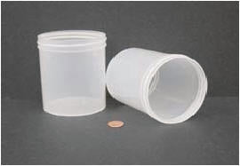 Globe Scientific 6399 Jar Wide Mouth 480mL (16oz) PP 89mm Opening 3 1/8 x 4" (Screw Cap Packaged Separately)