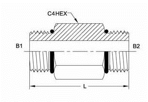 Brennan 6464-L-10-08-O 10Morb-08Morb Straight Long