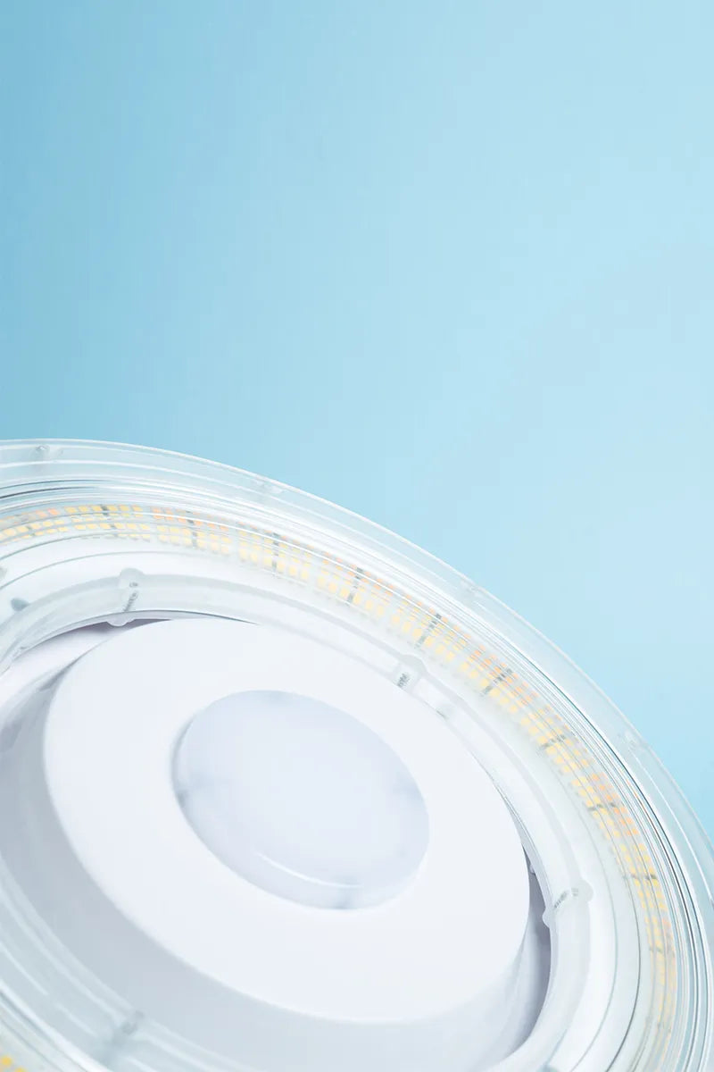 Euri Lighting ECR-55W103s Commercial LED 55-Watt Round Canopy Light 3 Color Selectable Waterproof IP65 Protection Dimmable