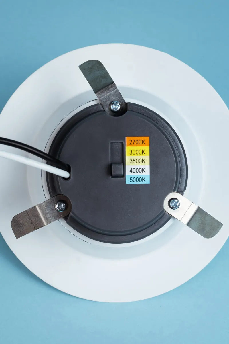 Euri Lighting DLC4-10W100swj Retrofit LED CA Compliant 50-Watt Equivalent 4” Recessed Downlight 5CCT Selectable E26 Adapter Included Dimmable